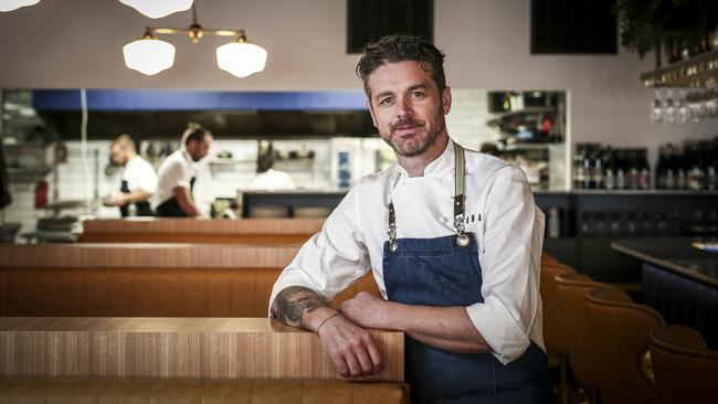 Chef Jock Zonfrillo at his Rundle Street restaurant Blackwood. Picture: AAP / Mike Burton