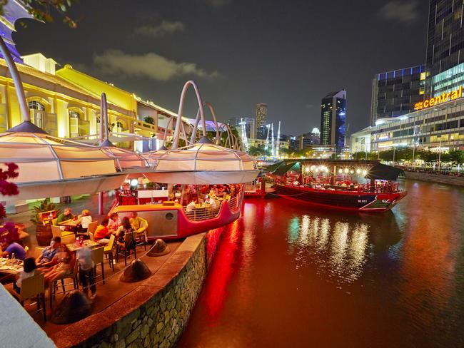 In a party mood? Make your way to bustling Clarke Quay.