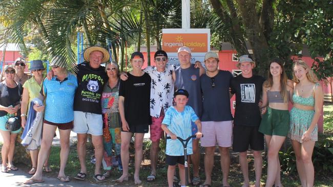 The Hickson family, after missing many family milestones this year, caught up for a family reunion in Byron Bay recently.