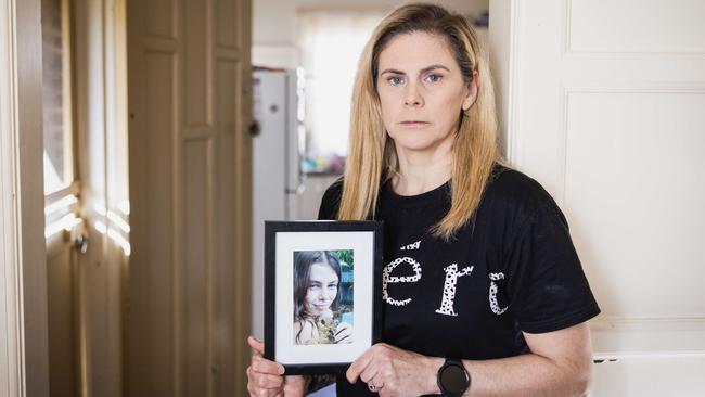 Tash Lambert, whose daughter Josie died of suicide, is speaking out about the lack of mental health support in regional Victoria. Picture: Nicole Cleary