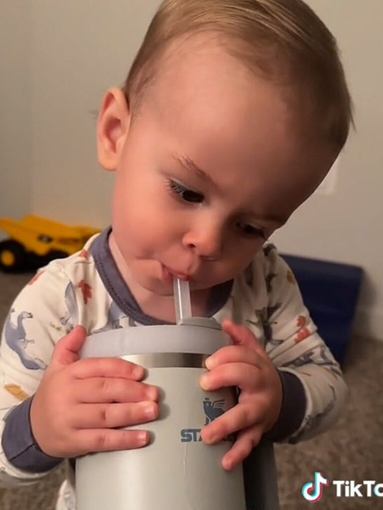 This child was filmed using one. Picture: TikTok/kimberhooper792