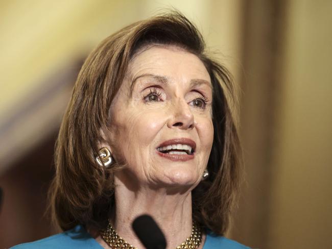 Australia was praised by Democrat House Speaker Nancy Pelosi, who met Mr Morrison on Wednesday, for “leading the way” in action on climate change. Picture: AFP