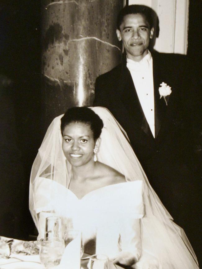 Michelle pictured on her wedding day.