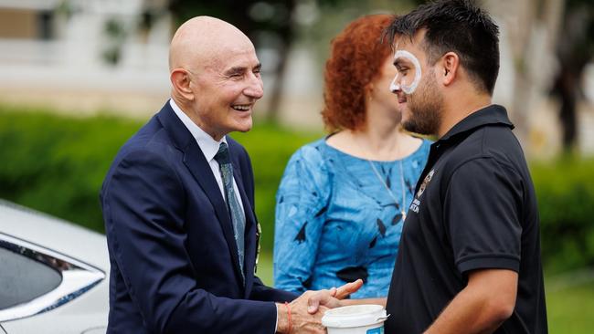 After the ceremony, Dr Heggie was received at Government House for the first time with a Welcome from the Traditional Owners of the land on which Government House stands, the Larrakia people. Picture: Charlie Bliss Creative/Government House