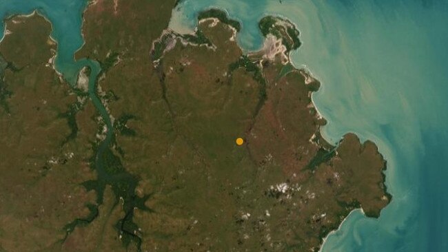 A 2.8 earthquake struck Melville Island in the Tiwi Islands on December 31, 2024. Picture: Geoscience Australia