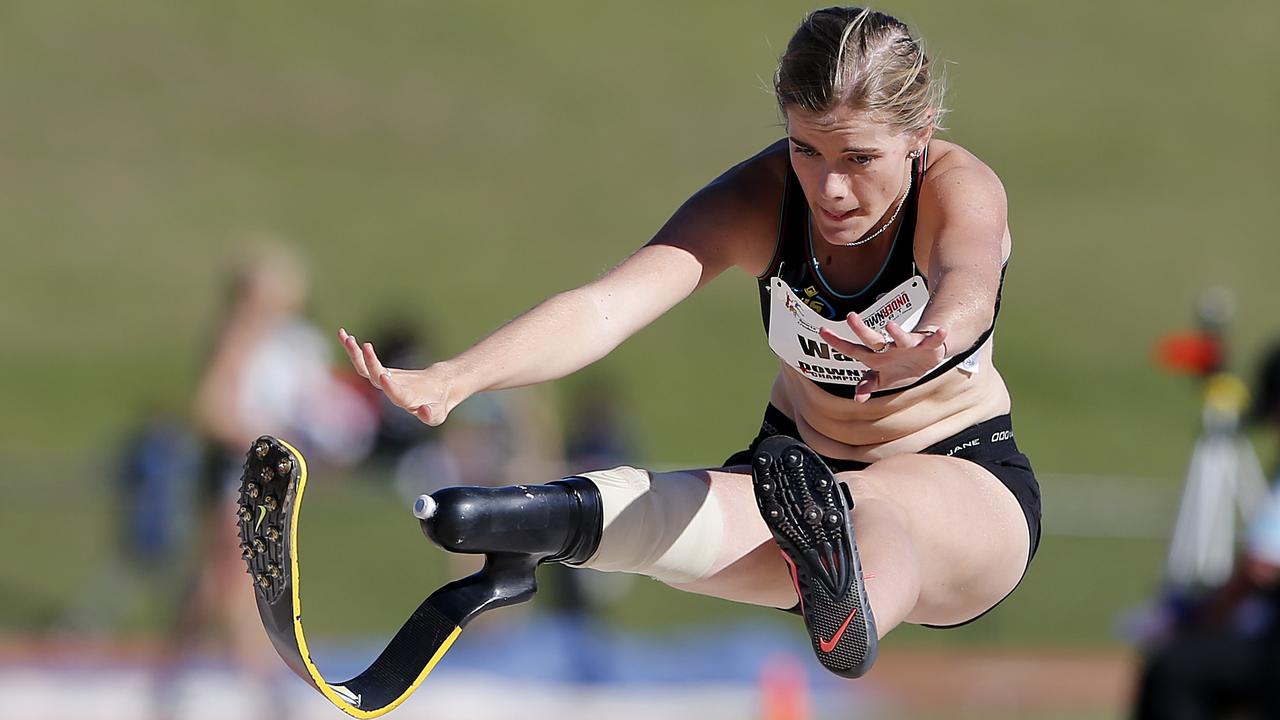 Sarah Walsh was the youngest athlete to compete with a blade.