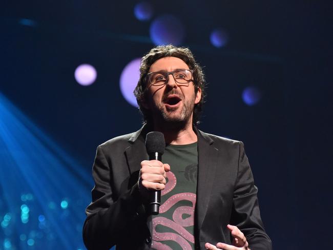 Mark Watson revived the mood in the room at the Opening Night Comedy Allstars Supershow. Picture: Jim Lee