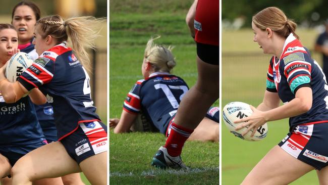 (L-R) Rising Rams: Quin McVey, Breanna Cunningham and Hayley Campbell. Pictures: Warren Gannon Photography.