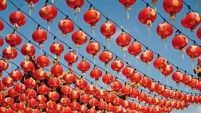 Red lanterns in the sky for Lunar New Year. Picture: Rumman Amin/Unsplash