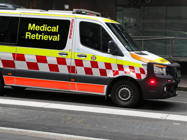 SYDNEY, AUSTRALIA: NewsWire Photos: FEBRUARY 28 2024: At 12.50pm on Wednesday 28 February 2024, emergency services were called to a building on Castlereagh Street in the Sydney CBD, following reports of a person being shot. Officers from Sydney City Police Area Command attended and found a man believed to be suffering a gunshot wound. Picture: NCA NewsWire / Gaye Gerard