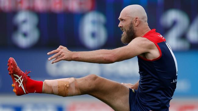 Max Gawn booted three goals in the practice match. Picture: Michael Willson/AFL Photos