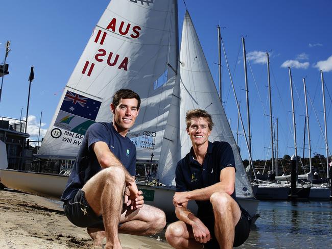 Mat Belcher and Will Ryan before the Rio Olympics. Belcher has won four of his seven world titles with Ryan.