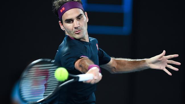 Roger Federer will be back on the court in March. Picture: Greg Wood / AFP