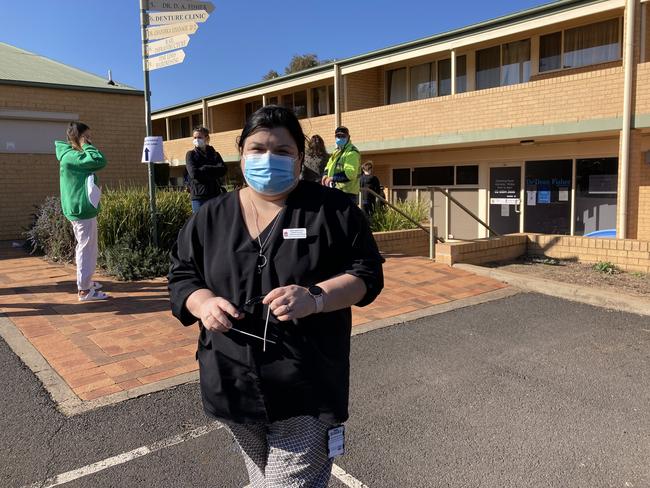 Samantha Quarmby, Dubbo Health Service Director of Nursing and Midwifery, at the city's Covid testing clinic. Picture: Ryan Young