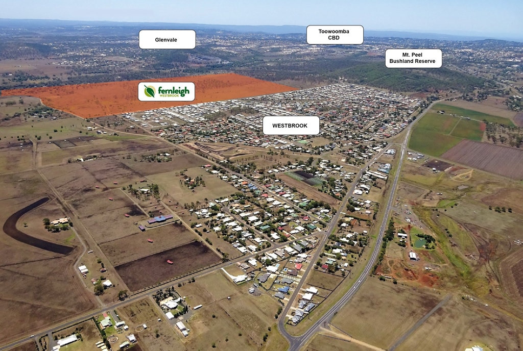 CLOSE TO APPROVAL: The Fernleigh housing estate at Westbrook, west of Toowoomba, is nearing approval from the Toowoomba Regional Council. Picture: Fernleigh