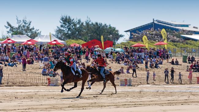 Mackay Beach Horse Races is set to return to Mackay Harbour Beach from June 10-12, 2022. Picture: Contributed