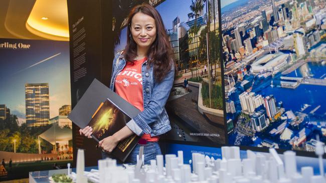 Prospective investor Amy Chen, at a Sydney property showcase in Shanghai.