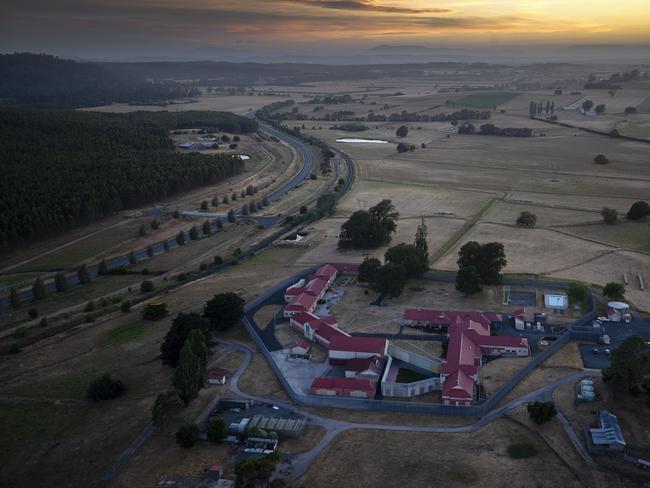 Hot Air Balloon Tasmania during a flight from Deloraine to Hagley, Ashley Youth Detention Centre. PICTURE CHRIS KIDD