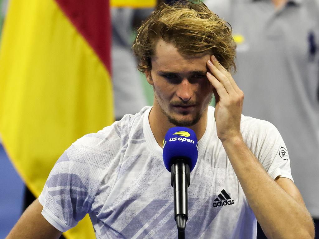 US Open Tennis Final: Alexander Zverev Breaks Down, World Reacts ...