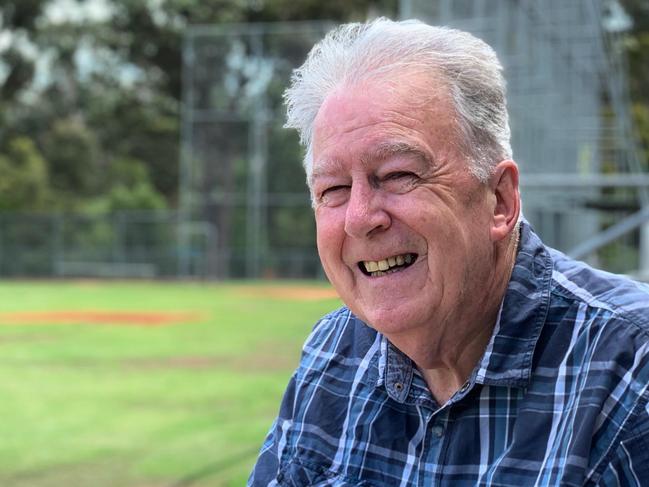 Hills Hawks Football Club legend Ian Kerr at Glaston for #snapsydney . The 73-year-old is usually playing a mean round of golf, but loves heading down to Galston to visit the club he helped kickstart more than 35 years ago. Picture: Jake McCallum