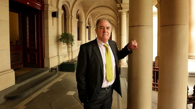 Jim Unkles outside the Supreme Court in Melbourne.