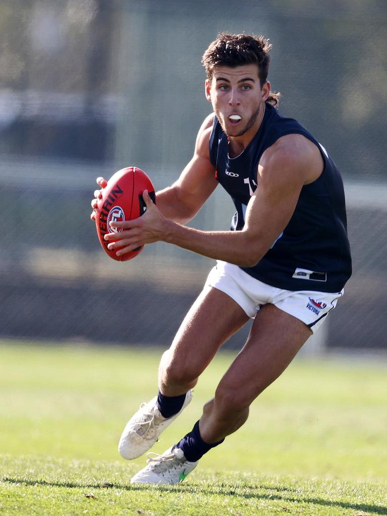 Nick Daicos is expected to receive a pick one bid. Picture: Michael Klein