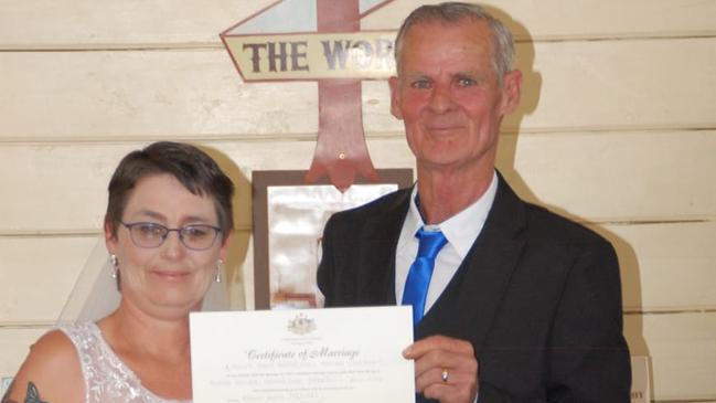 Police believe Neville Michell (right) killed his wife Michelle Michell, 50, at a home in Inverell, in northern NSW.