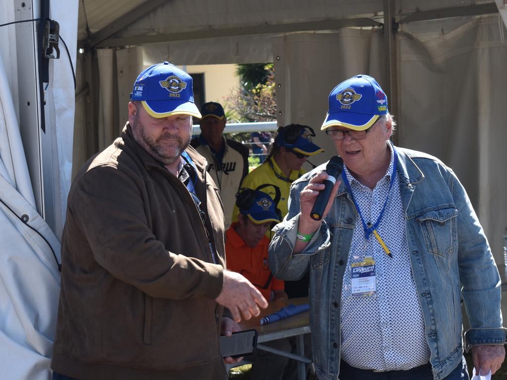 Shane King MP welcomes motorsport fans (Photo: Michael Hudson / Warwick Daily News)