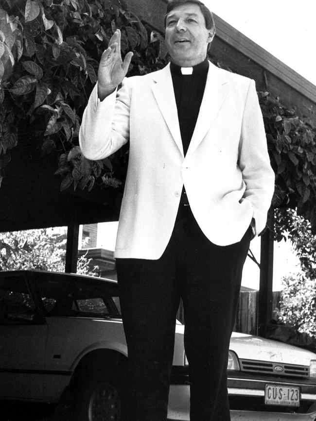 Pell, pictured in 1988, became the face of the church in Australia. 