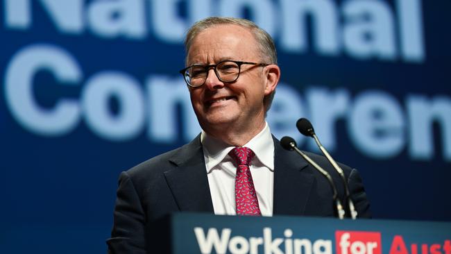 Prime Minister Anthony Albanese announced the $3bn investment in WA’s regional energy grids in a speech on Tuesday. Picture: Dan Peled / NCA NewsWire