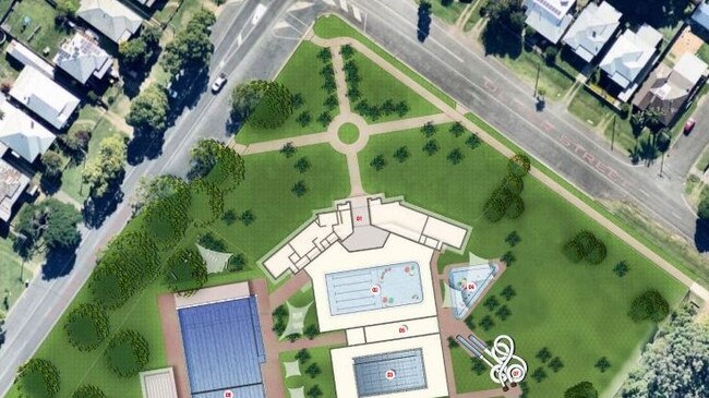 An image of the proposed Grafton Pool Complex upgrade plan