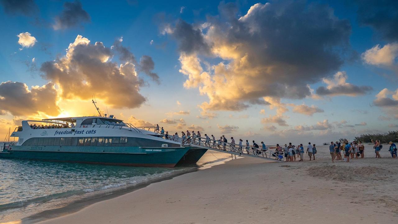 The Freedom Fast Cats ferry at Great Keppel Island. Picture: Supplied