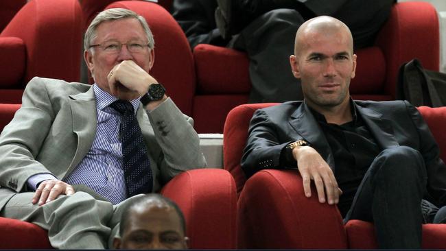 Sir Alex Ferguson and Zinedine Zidane.