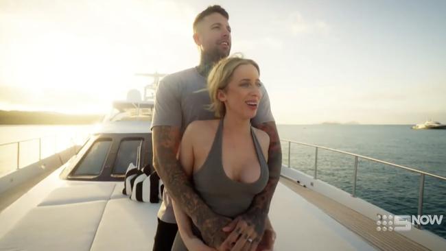 Married at First Sight's Jamie and Dave honeymooned at Daydream Island Resort Photo: Channel 9