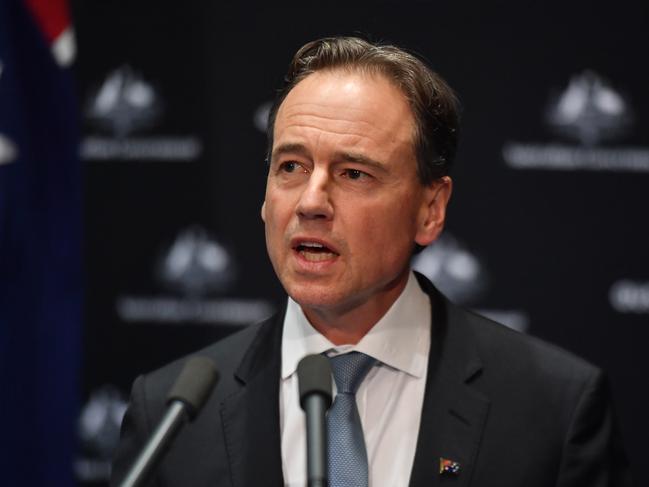 Health Minister Greg Hunt says border closures are not needed. Picture: AAP