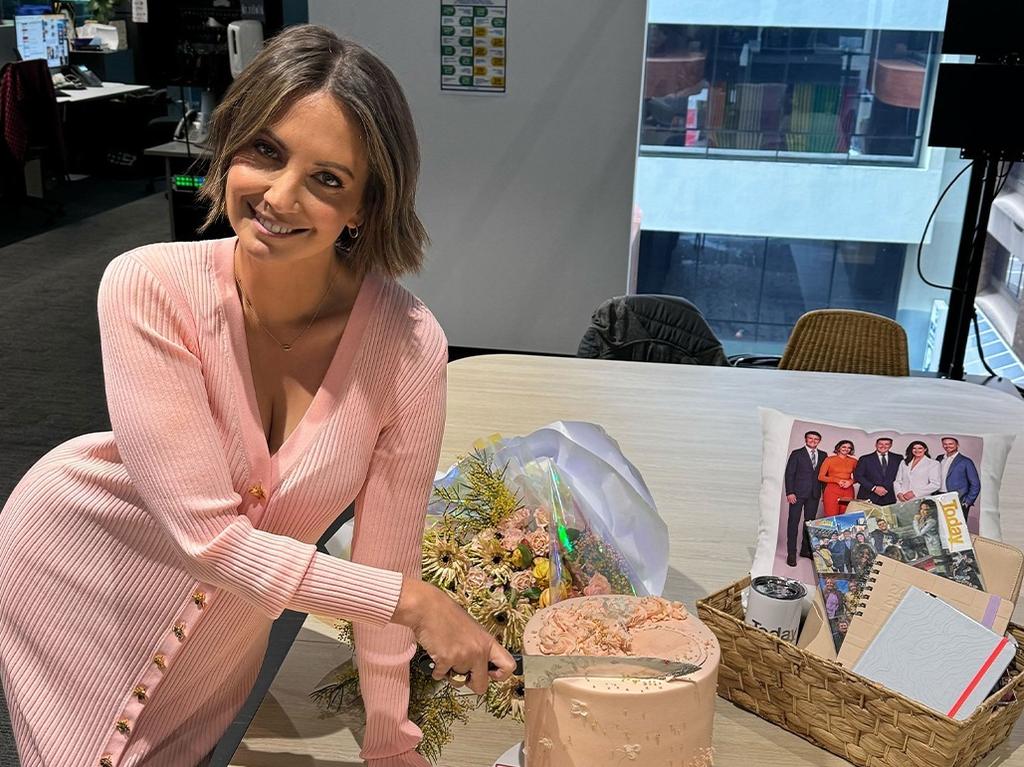 Today presenter Brooke Boney was bid an emotional farewell last week. Picture: Instagram/@thetodayshow