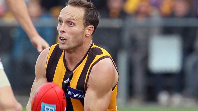 Hawthorn’s Brad Sewell is a two time premiership player. Picture: Ross Marsden