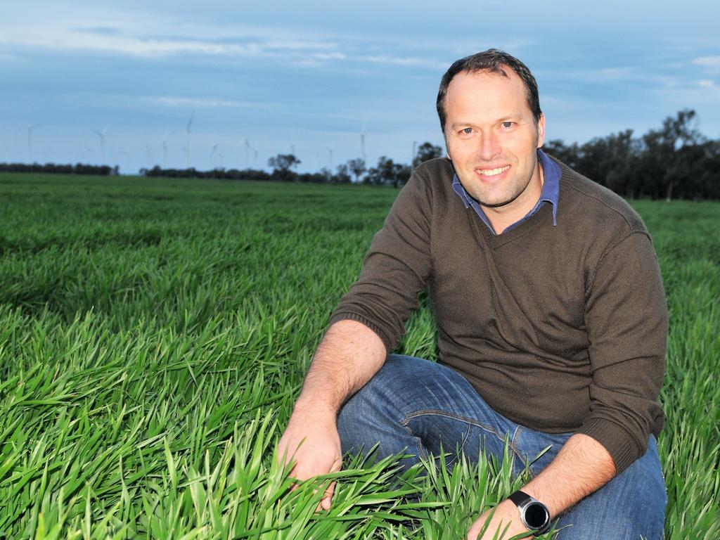 MURRA WARRA: Victorian Farmers Federation president David Jochinke in a crop on his farm at Murra Warra, north of Horsham. August 2019. Picture: JAMES WAGSTAFF