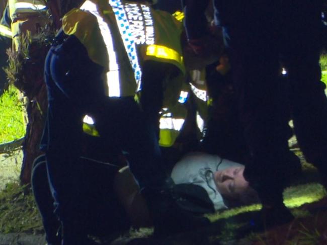 The woman had to be sedated. Picture: TNV