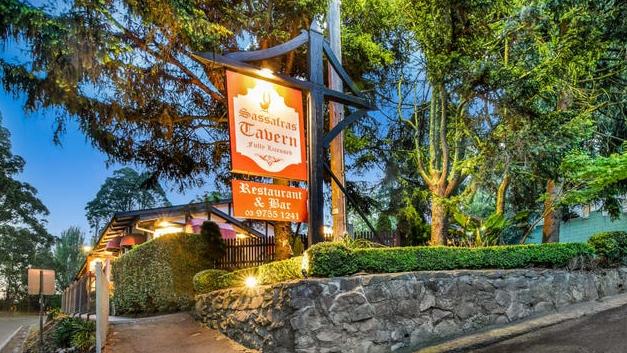 The Sassafras Tavern on Mt Dandenong Tourist Rd has been listed for sale for $1.4m. Picture: Barry Plant