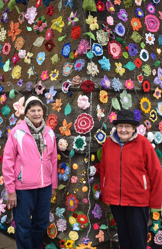 Elaine Stewart and Winsome Anderson at St Marks. July 17, 2024. (Photo: NRM)