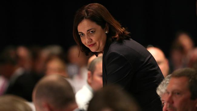 Opposition leader Annastacia Palaszczuk at The Leaders’ Debate.