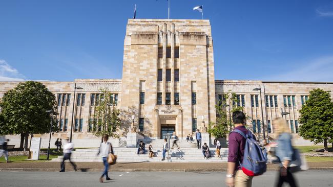 The University of Queensland slipped down rankings for 65th in the world to 69th.