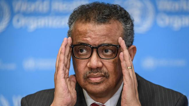 World Health Organisation director-general Tedros Adhanom Ghebreyesus. Picture: AFP