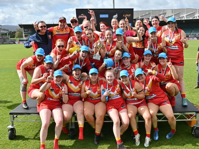 NTFAW Grand Final. Premiership winners, Meander Valley. Picture: Scott Gelston / Solstice Digital