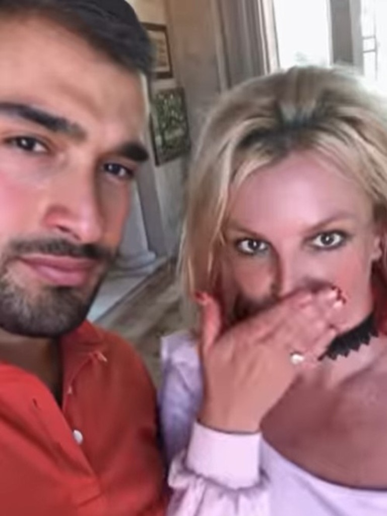 Spears revealed she was engaged to Asghari on social media. Picture: @britneyspears/Instagram