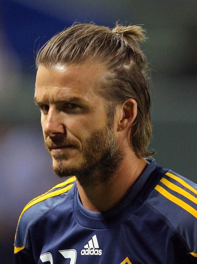 David Beckham during warm up prior to the Western Conference Finals match November 14, 2010 in Carson, California. Picture: Getty