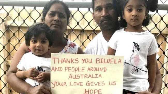 Biloela family Priya, Nades and their girls Kopika and Tharunicaa have been in detention since March 2018.