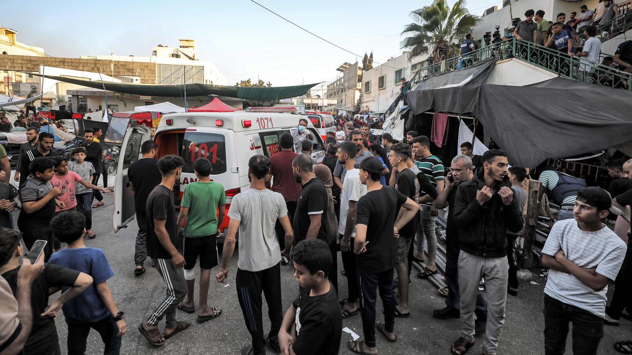 An ambulance arrives at Al-Shifa hospital in Gaza City on November 2. Picture: Dawood Nemer/AFP