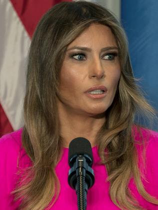 US First Lady Melania Trump was reportedly left “blindsided” by allegations that her husband had an affair with porn star Stormy Daniels. Picture: AP